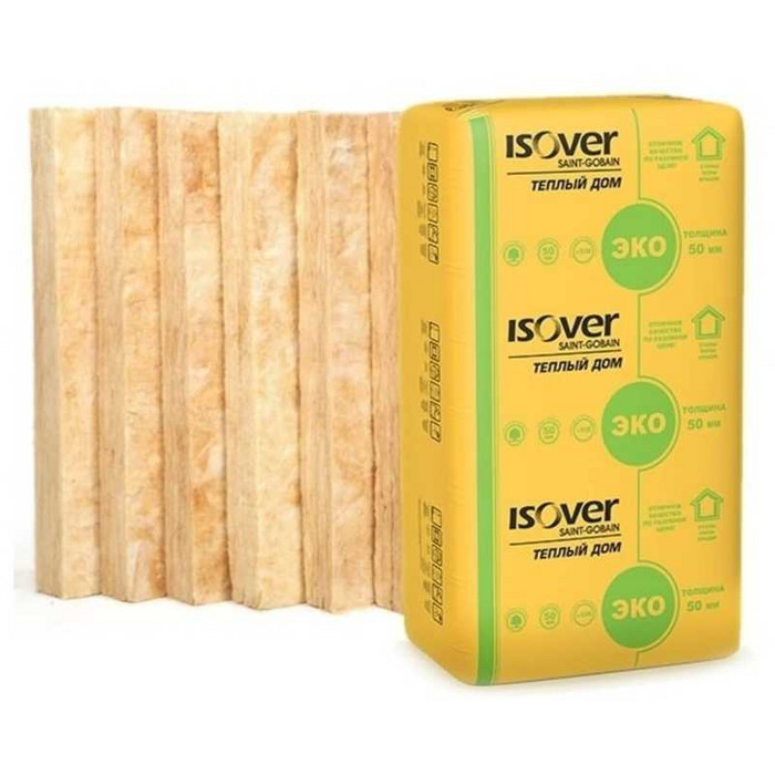 Утеплитель Isover Изовер Тёплый Дом Плита 50х610х1170 в Сосновом Бору